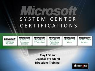 SYSTEM CENTER CERTIFICATIONS