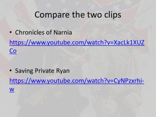Compare the two clips