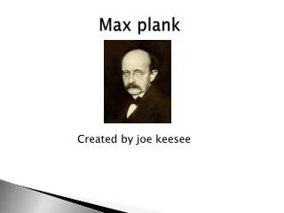 Max plank