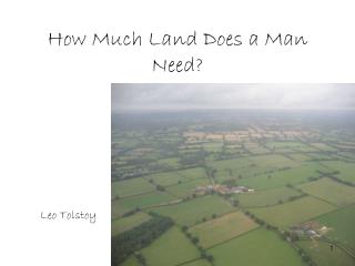how much land does a man need summary