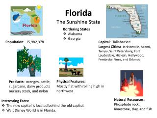 Florida The Sunshine State