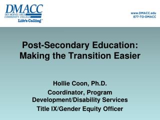 easier secondary transition education making presentation