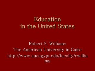 Education in the United States