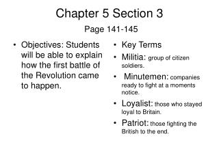 Chapter 5 Section 3 Page 141-145