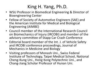 King H. Yang, Ph.D.