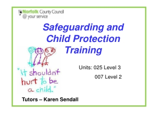 Safeguarding and Child Protection Training