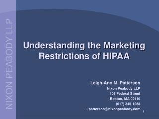 Understanding the Marketing Restrictions of HIPAA