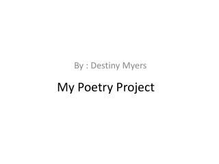 My Poetry Project