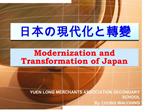 Modernization and Transformation of Japan