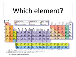 Which element?