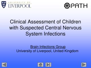 PPT - Clinical Assessment Of Children With Suspected Central Nervous ...