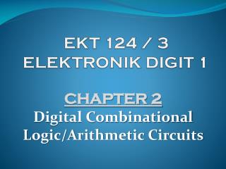 EKT 124 / 3 ELEKTRONIK DIGIT 1