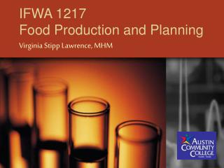 IFWA 1217 Food Production and Planning
