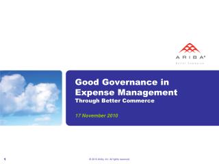 Good Governance in Expense Management Through Better Commerce