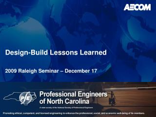 Design-Build Lessons Learned