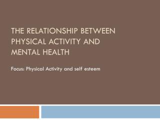 relationship between physical activity and mental health