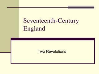 Seventeenth-Century England