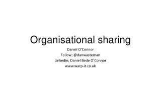 Organisational sharing