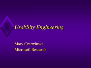 Usability Engineering
