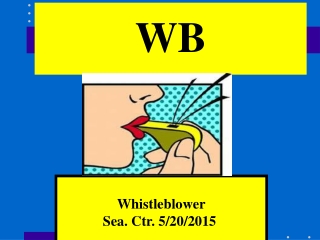 Whistleblower Sea. Ctr. 5/20/2015