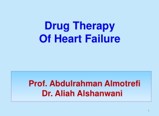 Drug Therapy Of Heart Failure