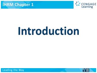 International Human Resource Management