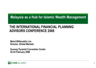 Malaysia as a Hub for Islamic Wealth Management