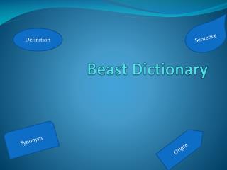 Beast Dictionary