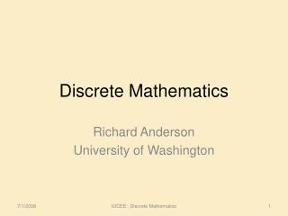 Discrete Mathematics