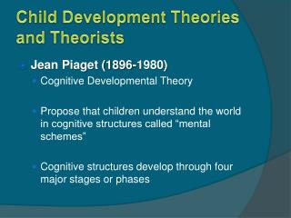 theories development child theorists presentation ppt powerpoint