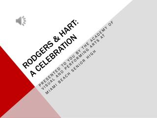 Rodgers & Hart: A Celebration