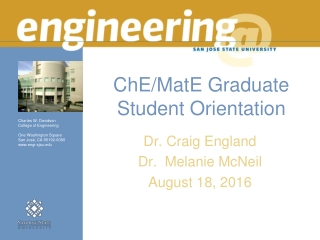 ChE/MatE Graduate Student Orientation