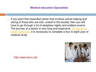 Medical education Specialists