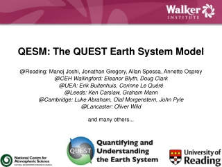 QESM: The QUEST Earth System Model