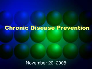 Chronic Disease Prevention