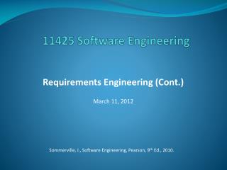 11425 Software Engineering