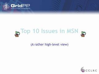 Top 10 Issues in MSN