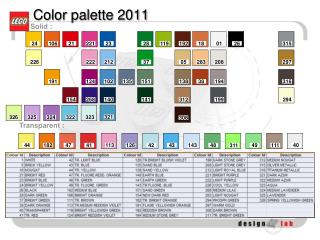 Color palette 2011
