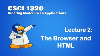 The Browser and HTML