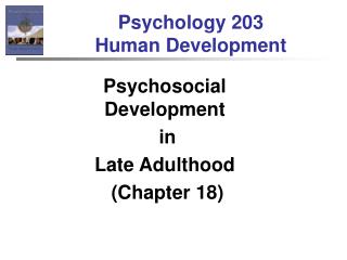 Psychology 203 Human Development