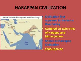 HARAPPAN CIVILIZATION