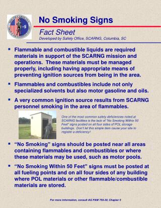 Fact Sheet Developed by Safety Office, SCARNG, Columbia, SC