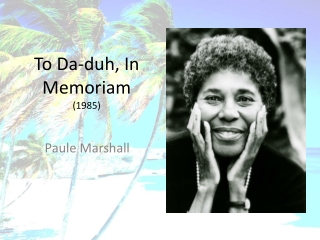 To Da -duh, In Memoriam (1985)
