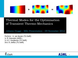 Thermal Modes for the Optimisation of Transient Thermo-Mechanics
