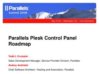 Parallels Plesk Control Panel Roadmap