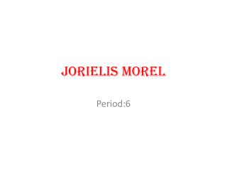 JORIELIS MOREL
