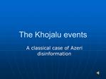 The Khojalu events