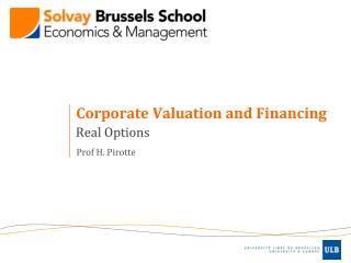 Corporate Valuation and Financing