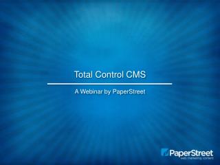 Total Control CMS