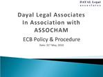 Dayal Legal Associates In Association with ASSOCHAM